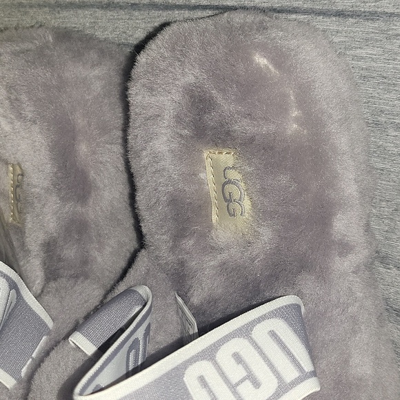 UGG Oh Yeah logo double strap sandals in soft amethyst - Picture 14 of 16